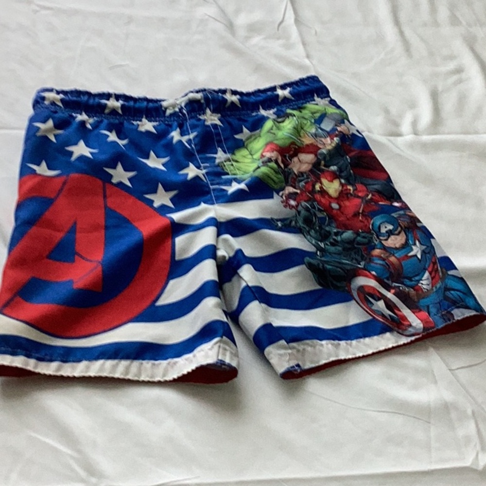 Marvel Avengers Red and White Swim Shorts 🏊‍♂️